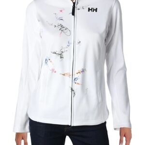 Helly Hansen Women's White Jacket with Artistic Patterns